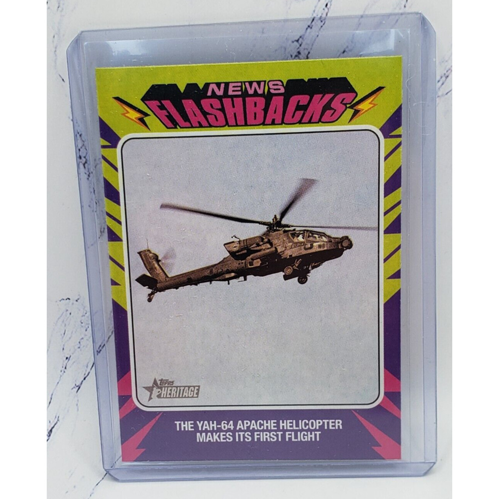 2024 Topps Heritage #NF-14 YAH-64 Apache News Flashbacks